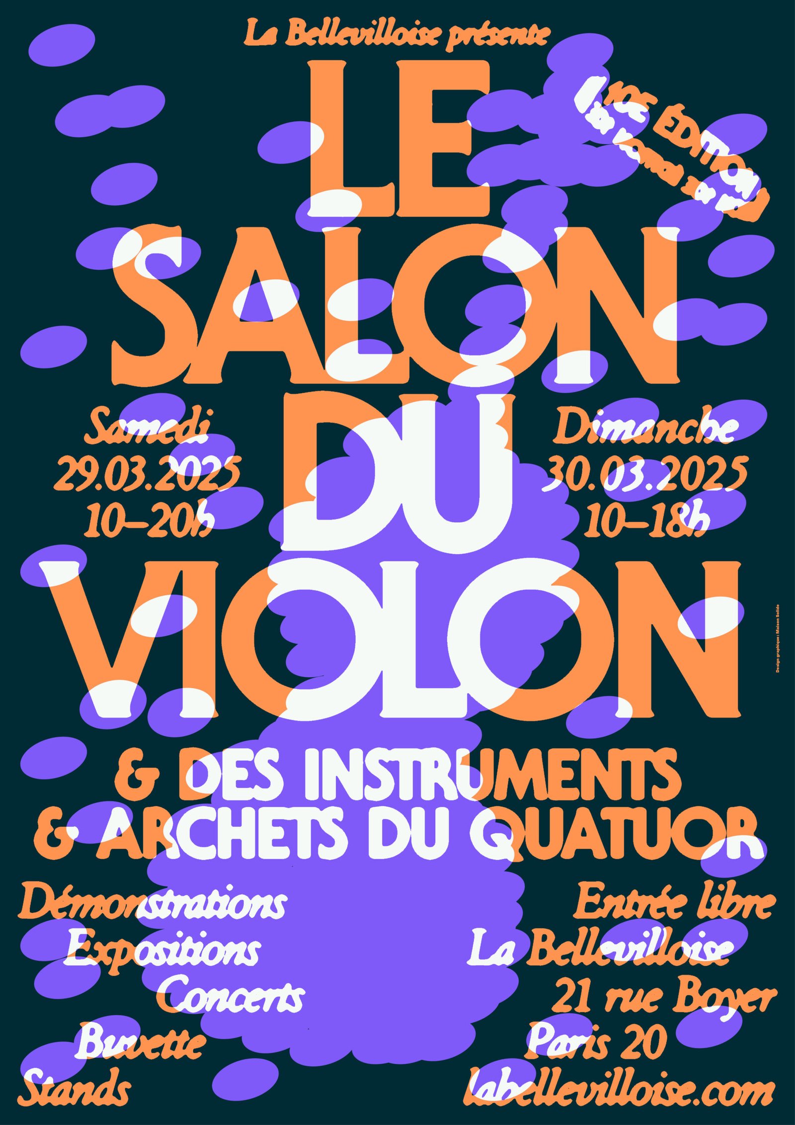 Le bal des expos commence cet année avec l’exposition à Paris au salon du violon à la Bellevilloise. j’y présenterai un violoncelle.